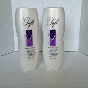 Bundle of 2 Avon Skin So Soft Renew & Refresh Age-Defying Body Cleanser 8.4oz